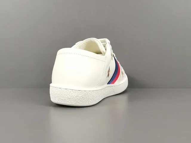 Gucci Ace White Web Stripe Bee Star Embroidery Lifestyle Sneakers 17