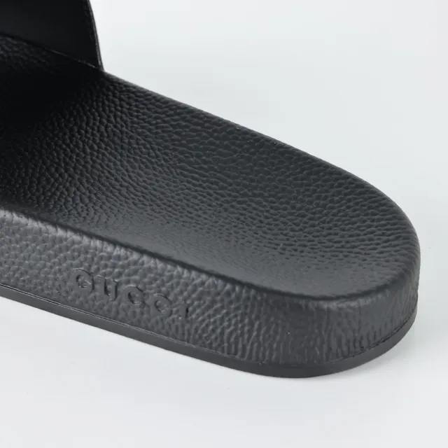 Gucci Bee Print GG Monogram Slide Slippers 4