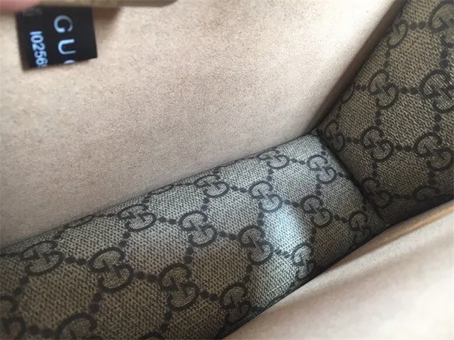 Gucci Dionysus بيج وأحمر GG Monogram قماش جلد غطاء تزيين حقيبة 11