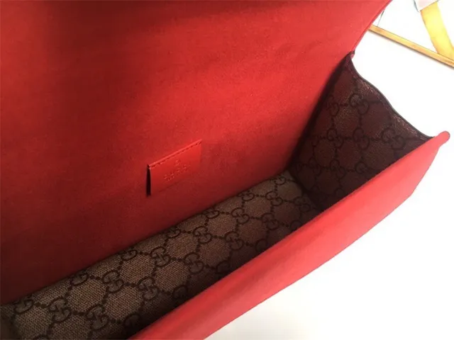 Gucci Dionysus بيج وأحمر GG Monogram قماش جلد غطاء تزيين حقيبة 21