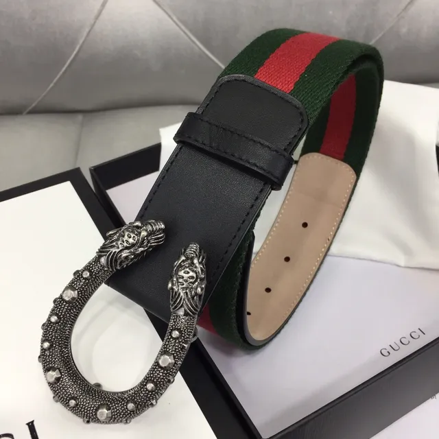 Gucci Dionysus Web Stripe Leather Belt 4