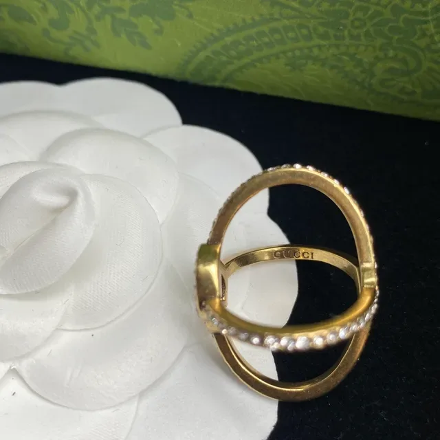 Gucci Double G Pavé Two-Tone Earrings 6