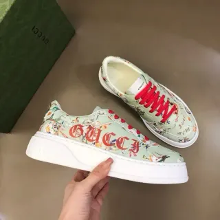 Gucci Floral-Print Bold Logo Platform Lifestyle Sneakers