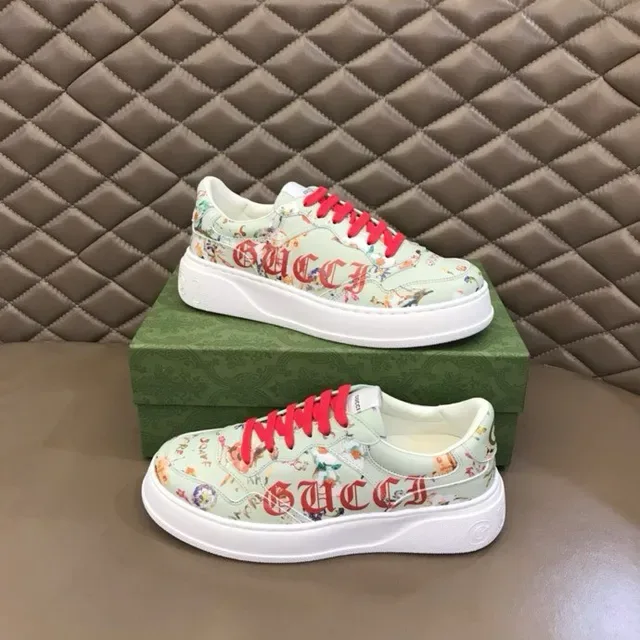 Gucci Floral-Print Bold Logo Platform Lifestyle Sneakers 2