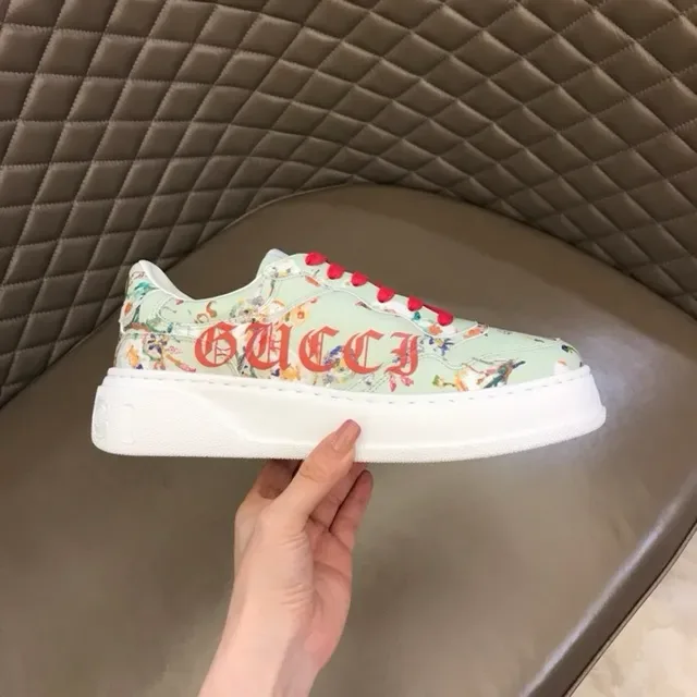 Gucci Floral-Print Bold Logo Platform Lifestyle Sneakers 4