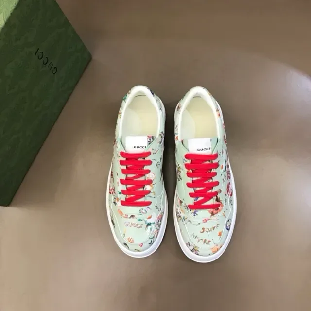 Gucci Floral-Print Bold Logo Platform Lifestyle Sneakers 5