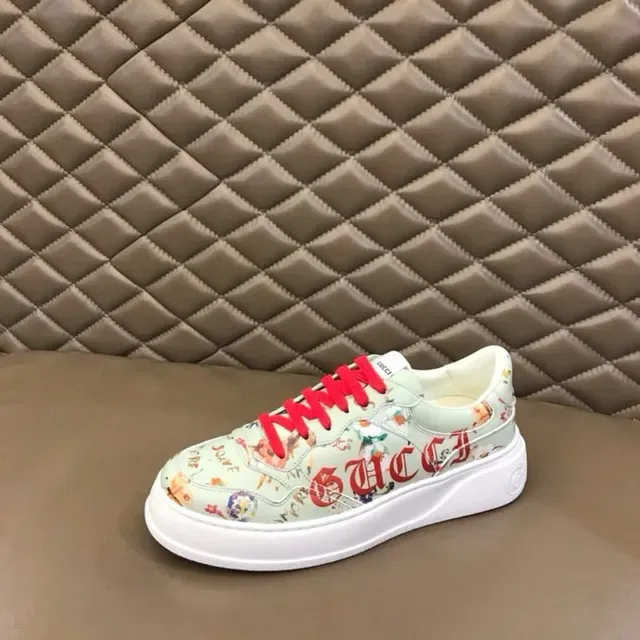 Gucci Floral-Print Bold Logo Platform Lifestyle Sneakers 8