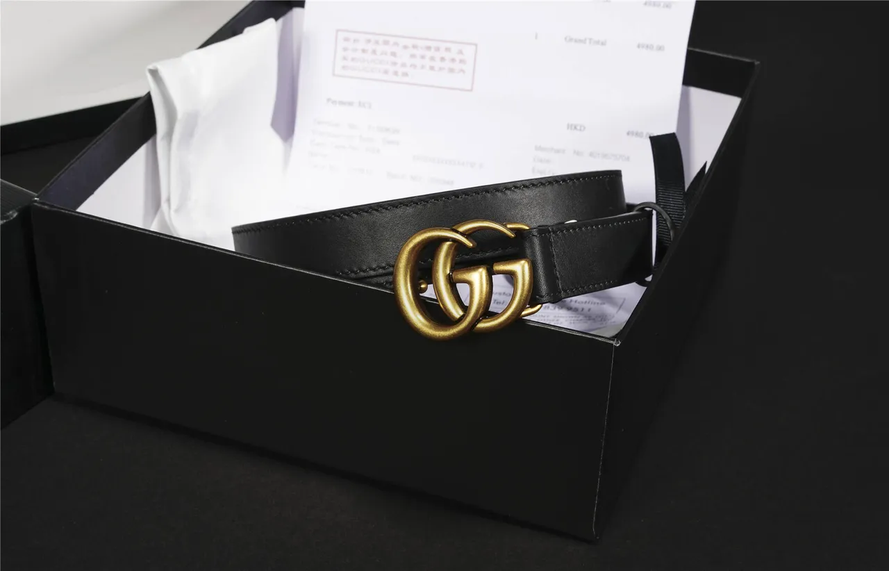 Gucci GG Marmont Black Leather Belt 4