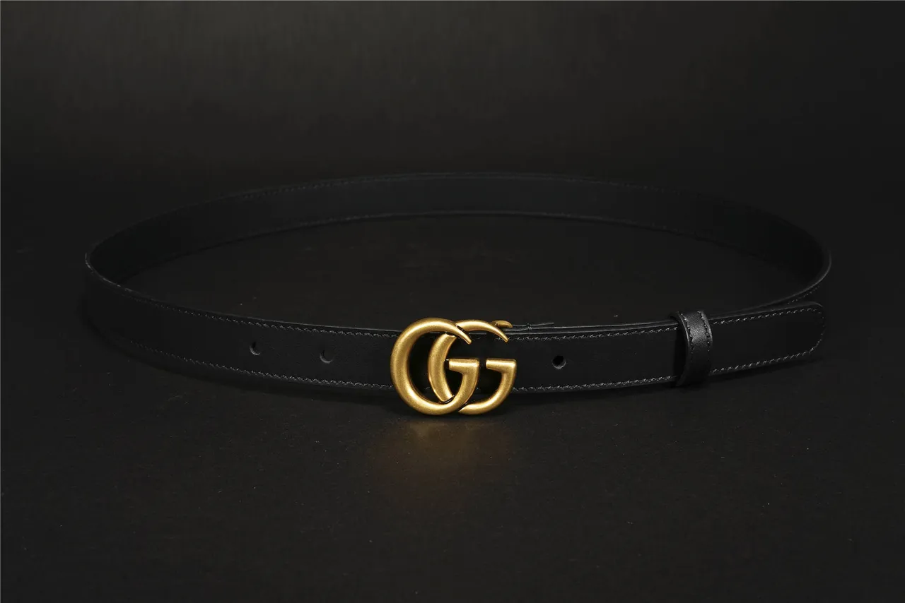 Gucci GG Marmont Black Leather Belt 5