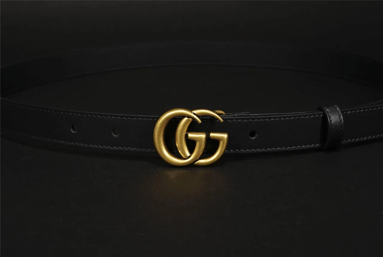 Gucci GG Marmont Black Leather Belt 11