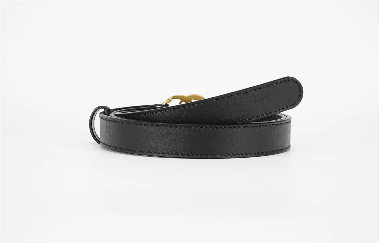 Gucci GG Marmont Black Leather Belt 14