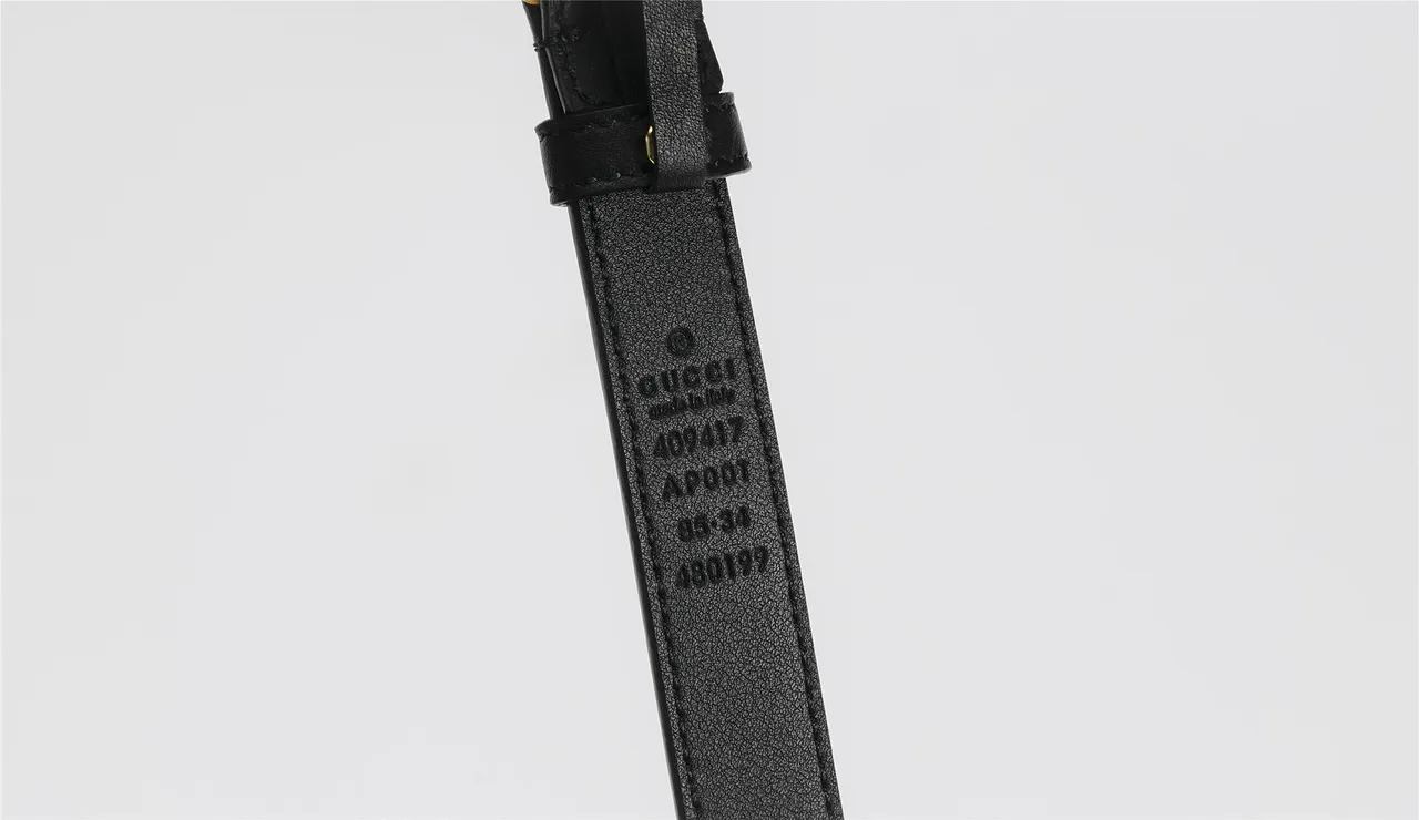 Gucci GG Marmont Black Leather Belt 21
