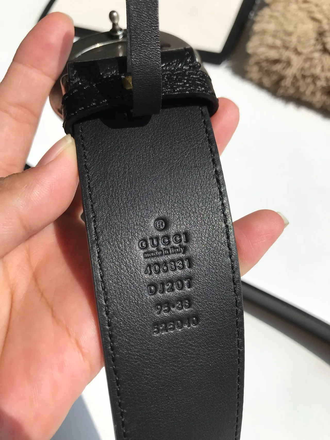 Gucci GG Marmont Black Leather Belt 3