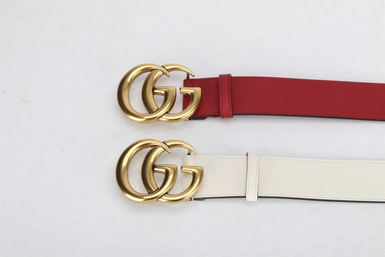 Gucci GG Marmont Double G Buckle Leather Belt 4