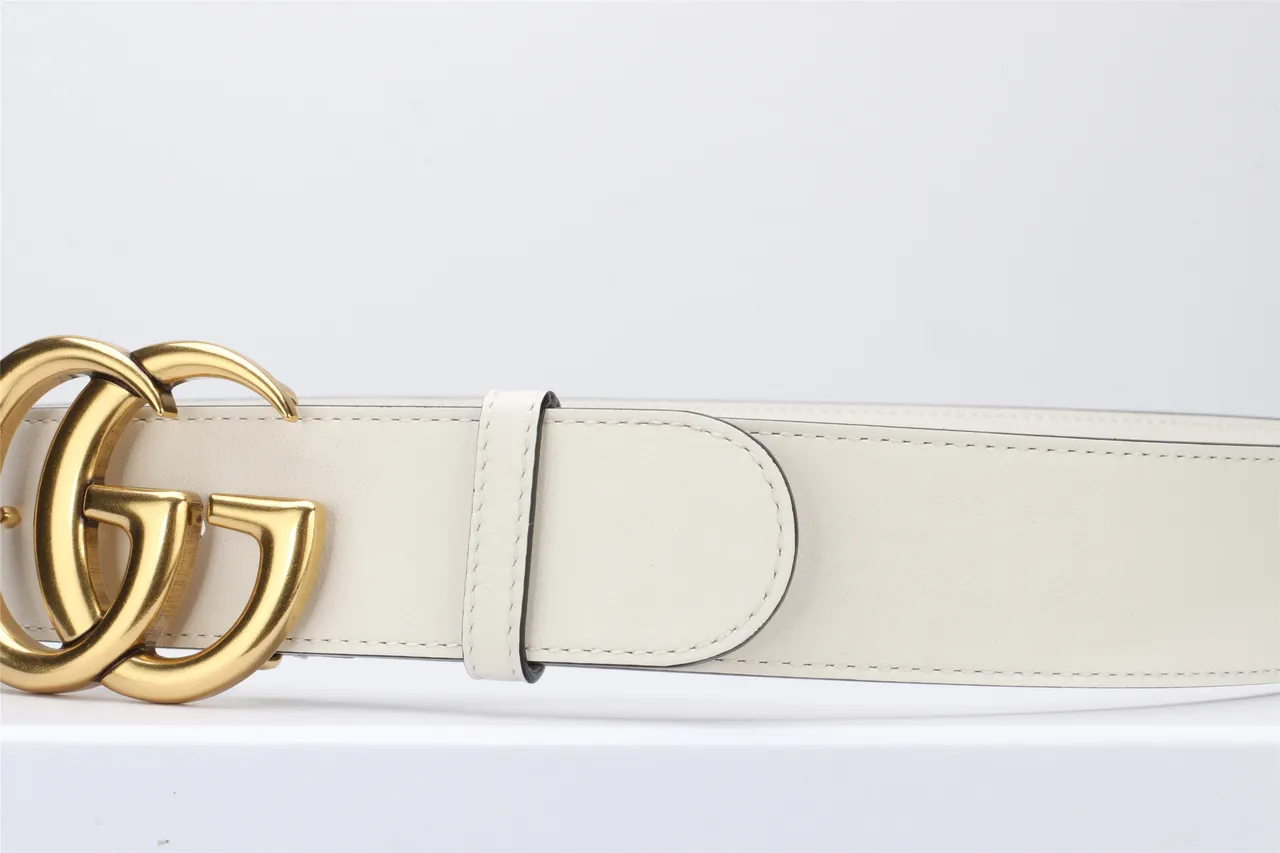 Gucci GG Marmont Double G Buckle Leather Belt 9
