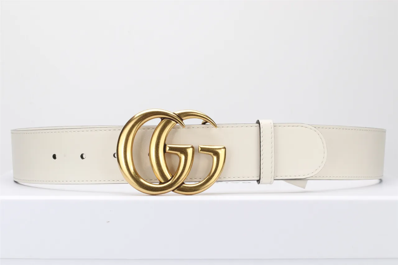 Gucci GG Marmont Double G Buckle Leather Belt 12