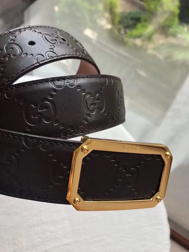 Gucci GG Marmont Embossed Monogram Leather Belt 2