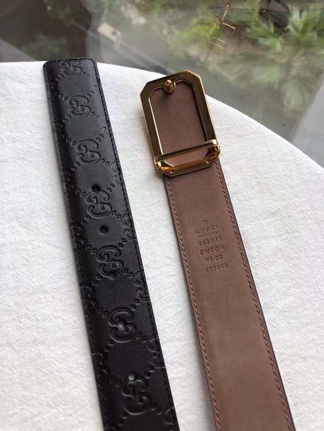 Gucci GG Marmont Embossed Monogram Leather Belt 4