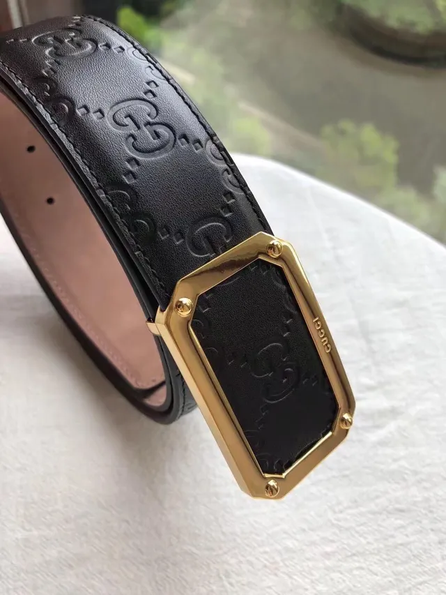 Gucci GG Marmont Embossed Monogram Leather Belt 6