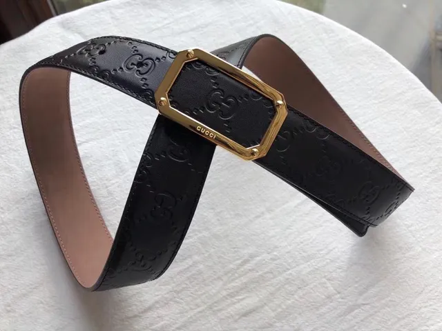 Gucci GG Marmont Embossed Monogram Leather Belt 7