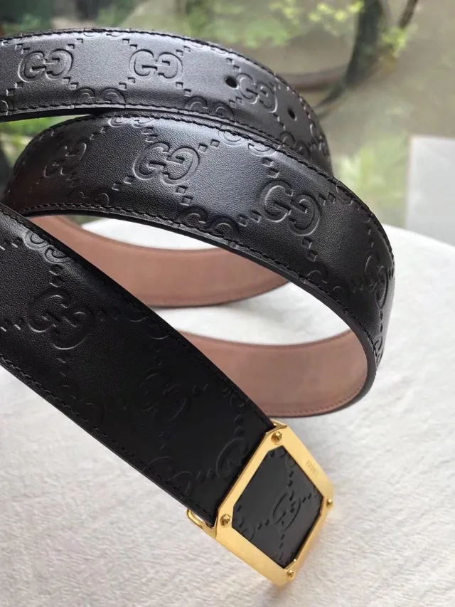 Gucci GG Marmont Embossed Monogram Leather Belt 9