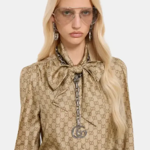 Gucci GG Marmont Gold-Tone Chain Bracelet 2