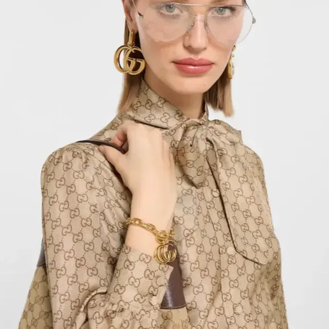 Gucci GG Marmont Gold-Tone Chain Bracelet 3