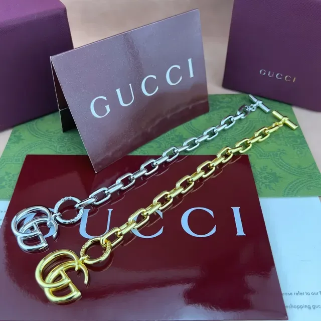 Gucci GG Marmont Gold-Tone Chain Bracelet 5