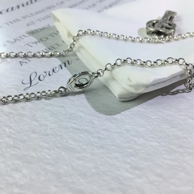 Gucci GG Marmont Key Pendant Silver-Tone Necklace 5