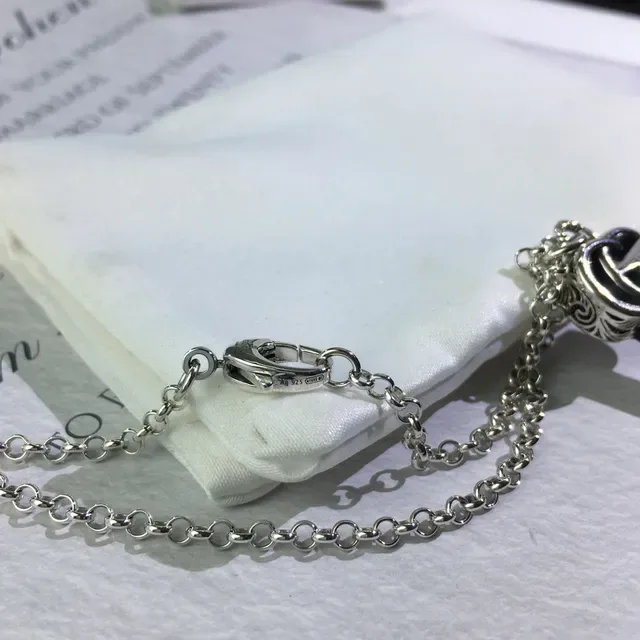 Gucci GG Marmont Key Pendant Silver-Tone Necklace 6