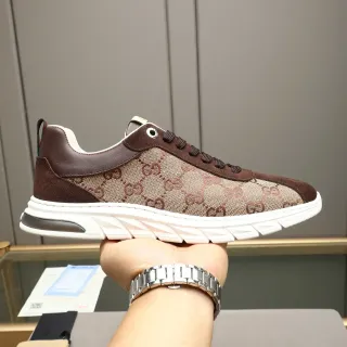 Gucci GG Monogram Canvas and Suede Lifestyle Sneaker