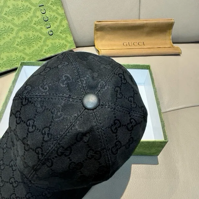 Gucci GG Monogram Jacquard Web Stripe Baseball Cap 6