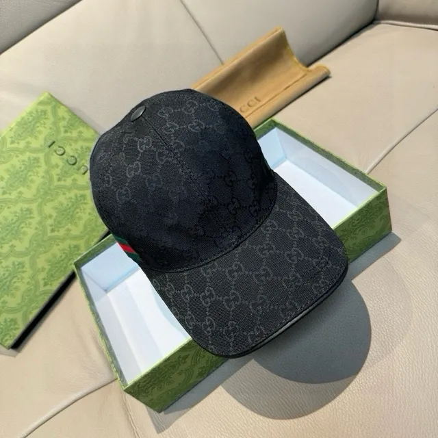 Gucci GG Monogram Jacquard Web Stripe Baseball Cap 8