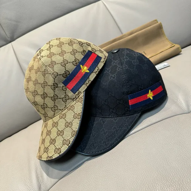 Gucci GG Monogram Web Bee Baseball Cap 2