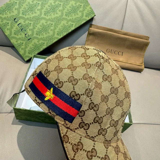 Gucci GG Monogram Web Bee Baseball Cap 7