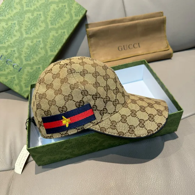 Gucci GG Monogram Web Bee Baseball Cap 8