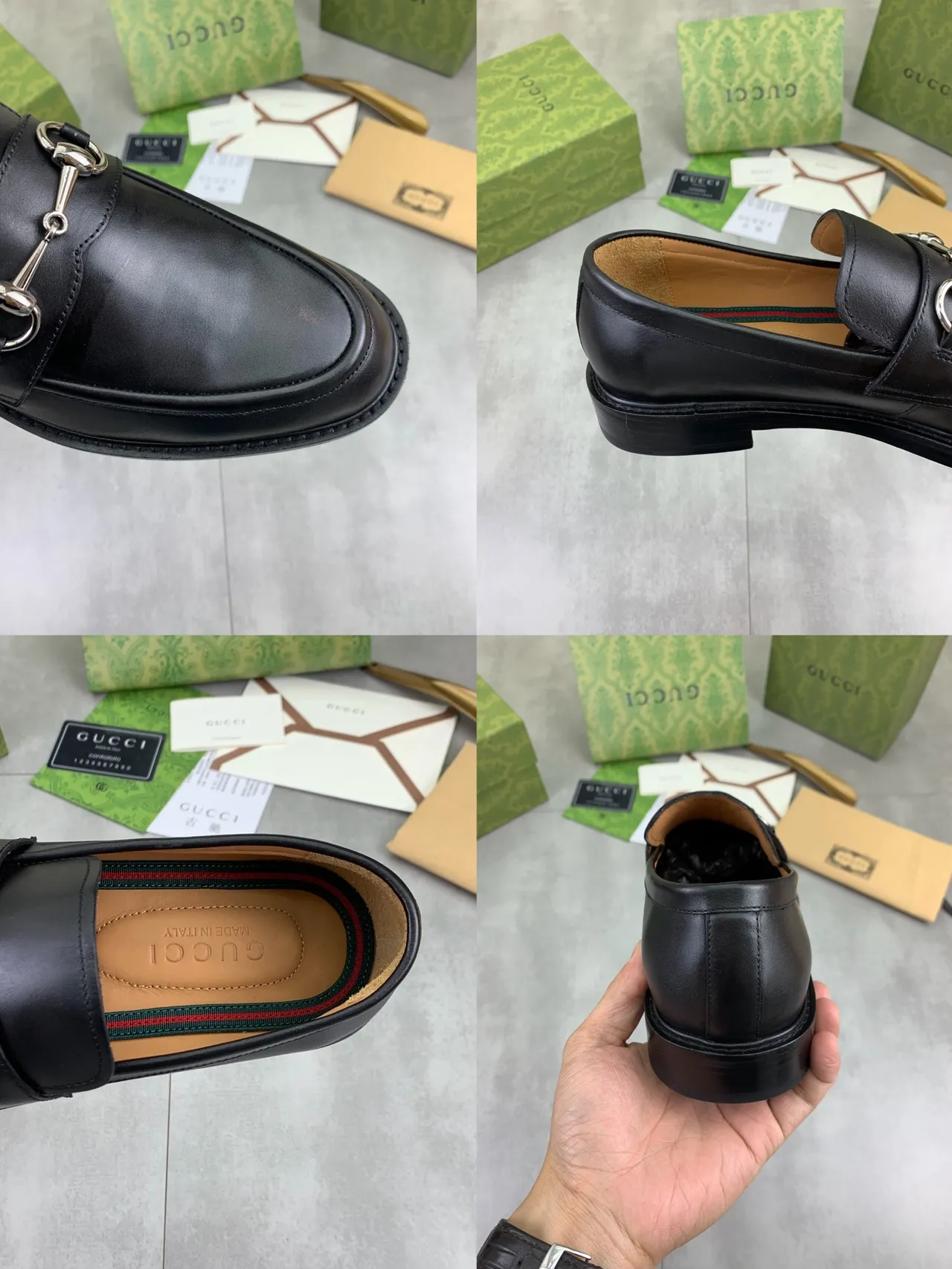 Gucci Horsebit 1955 Black Leather Loafer 2