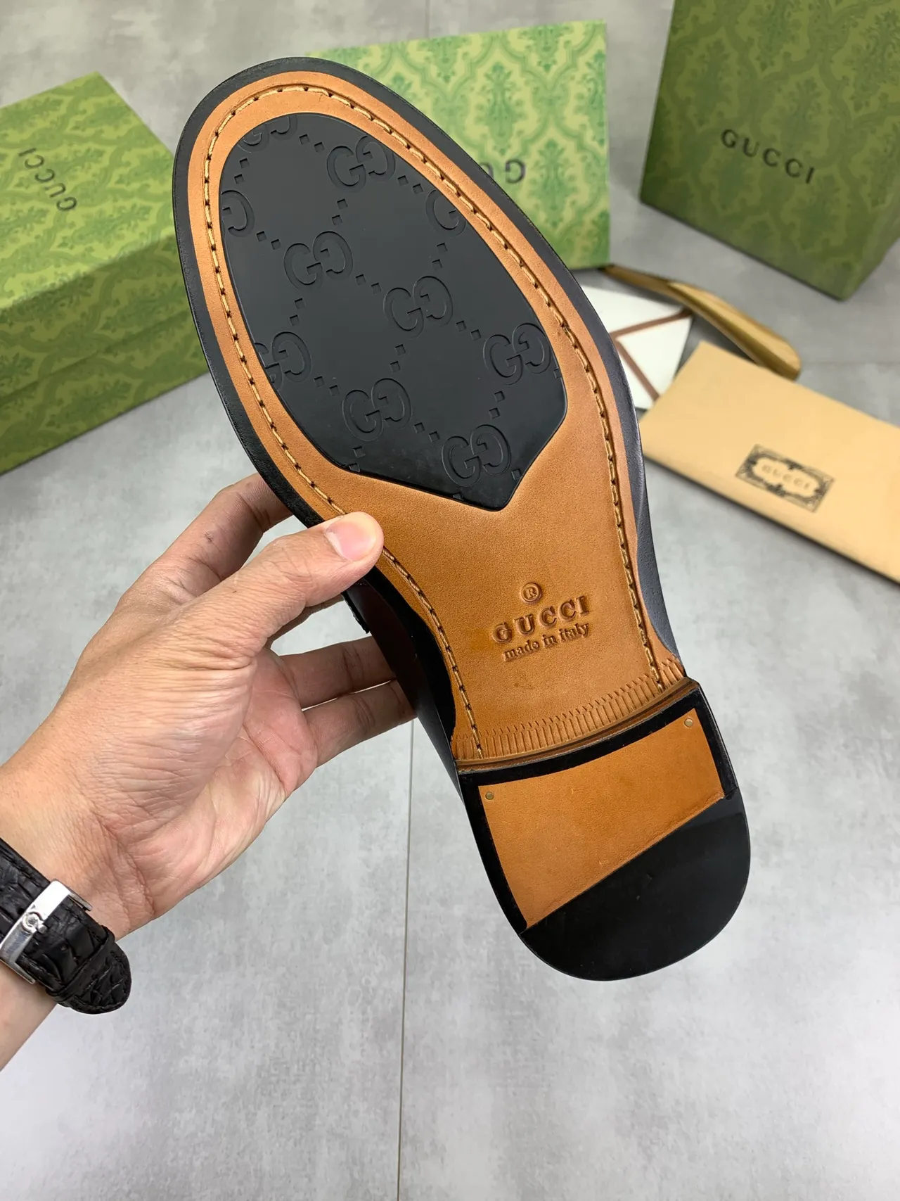 Gucci Horsebit 1955 Black Leather Loafer 3