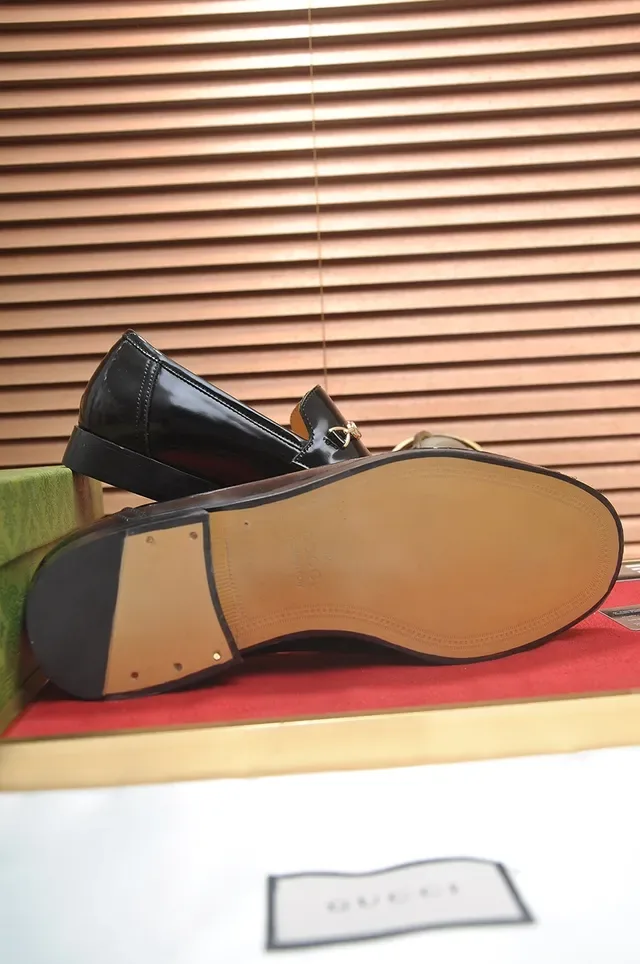 Gucci Horsebit 1955 Black Patent and GG Canvas Loafers 3