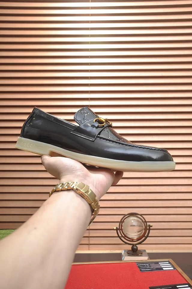 Gucci Horsebit 1955 Black Patent Leather Loafers 7