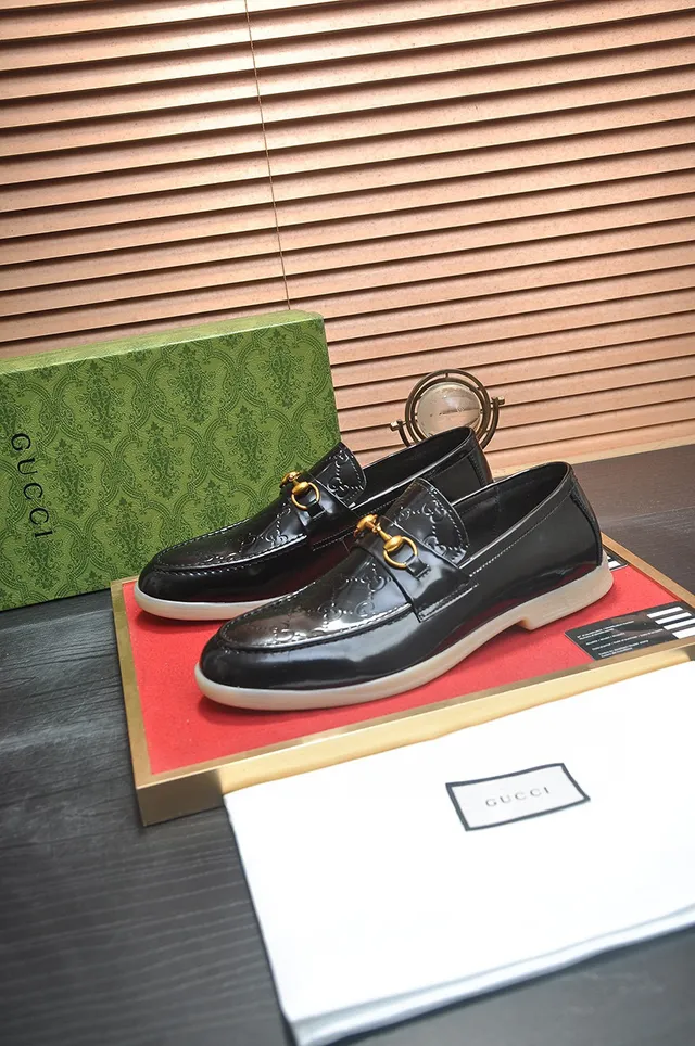 Gucci Horsebit 1955 Black Patent Leather Loafers 8