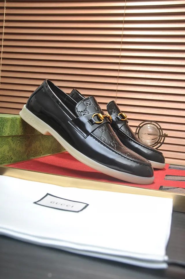 Gucci Horsebit 1955 Black Patent Leather Loafers 9