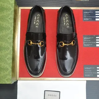Gucci Horsebit 1955 কালো প্যাটেন্ট লেদার লুফার