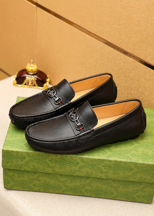 Gucci Horsebit 1955 Black Pebbled Leather Loafer 4