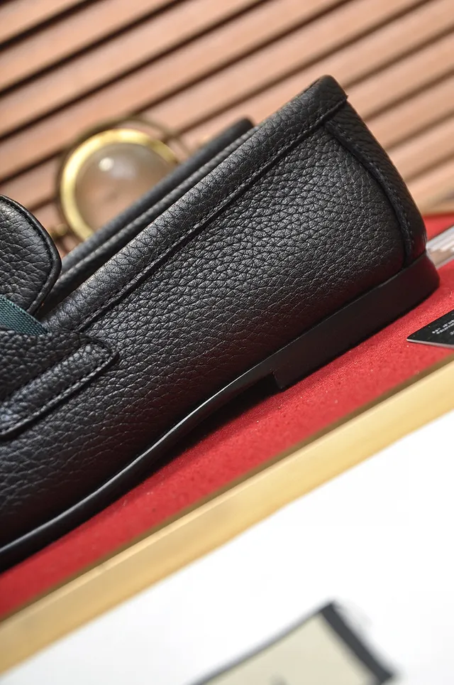 Gucci Horsebit 1955 Mocassins de Couro Preto Texturizado 2