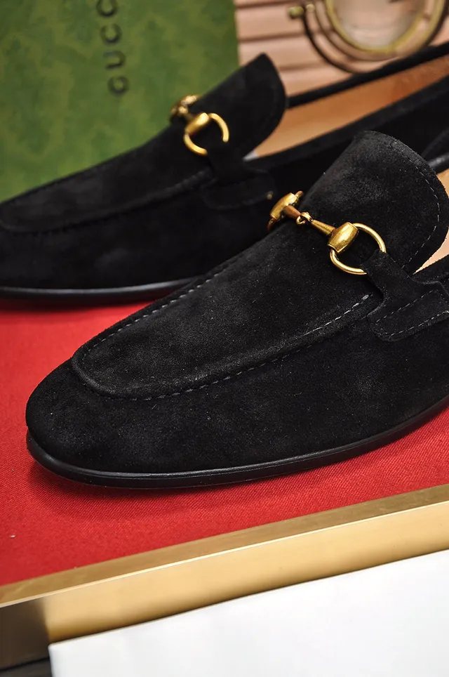 Gucci Horsebit 1955 Mocassins en Daim noir 3