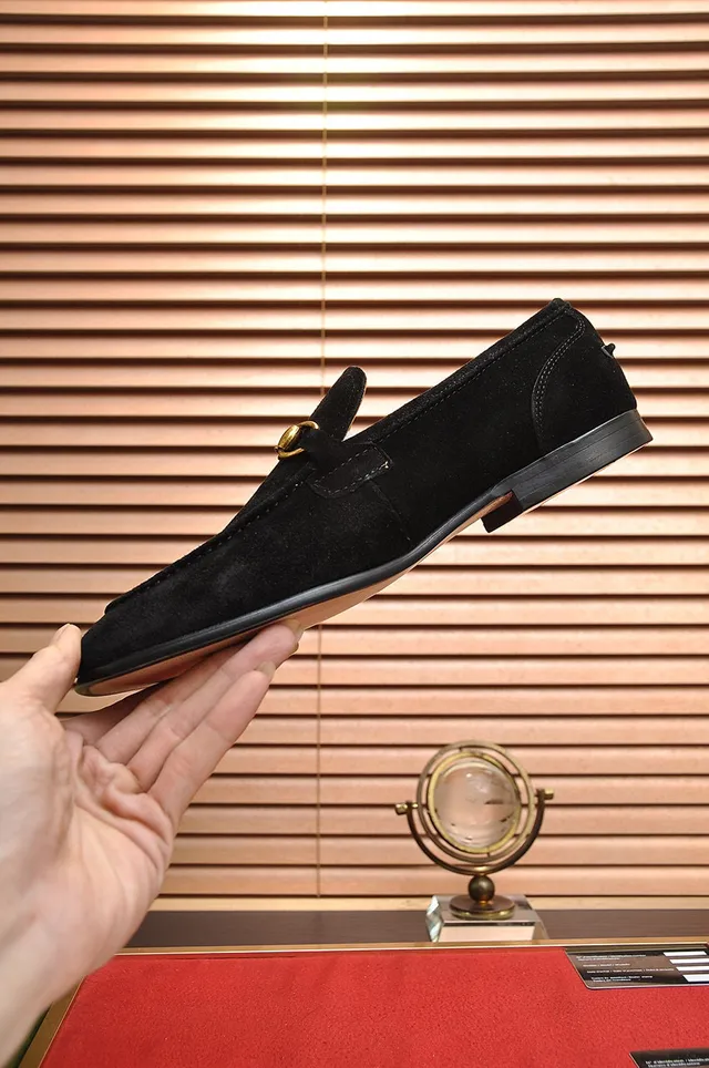 Gucci Horsebit 1955 Mocassins en Daim noir 4