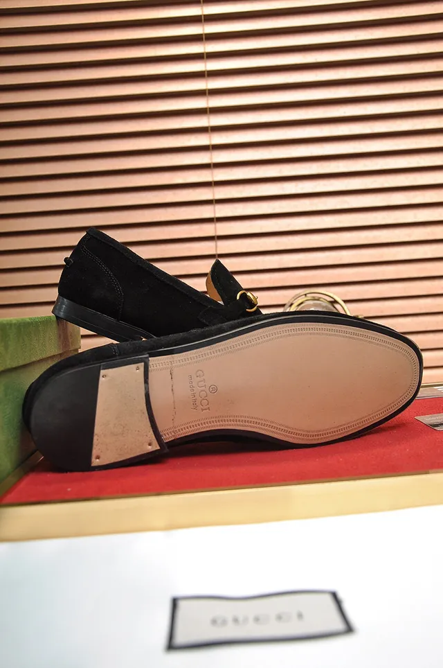 Gucci Horsebit 1955 Mocassins en Daim noir 5