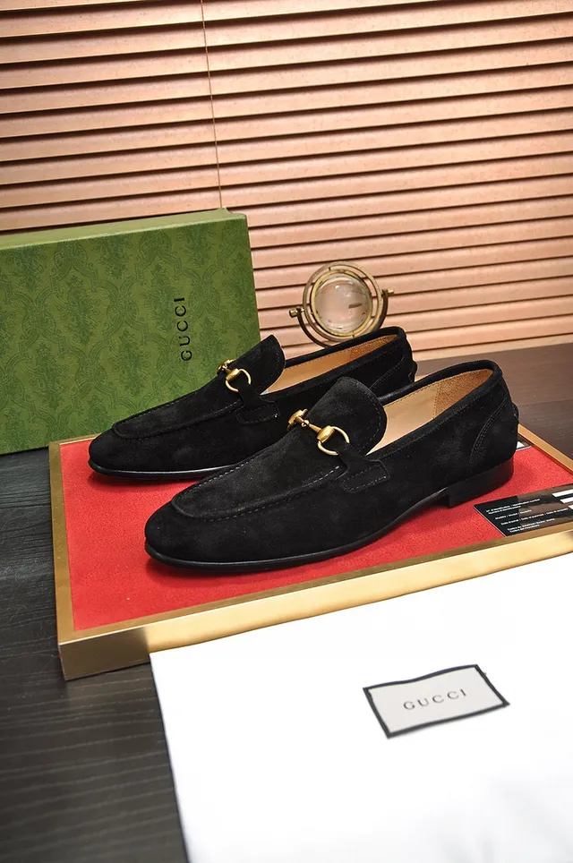Gucci Horsebit 1955 Mocassins en Daim noir 8