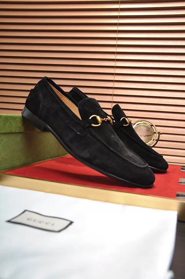 Gucci Horsebit 1955 Mocassins en Daim noir 9